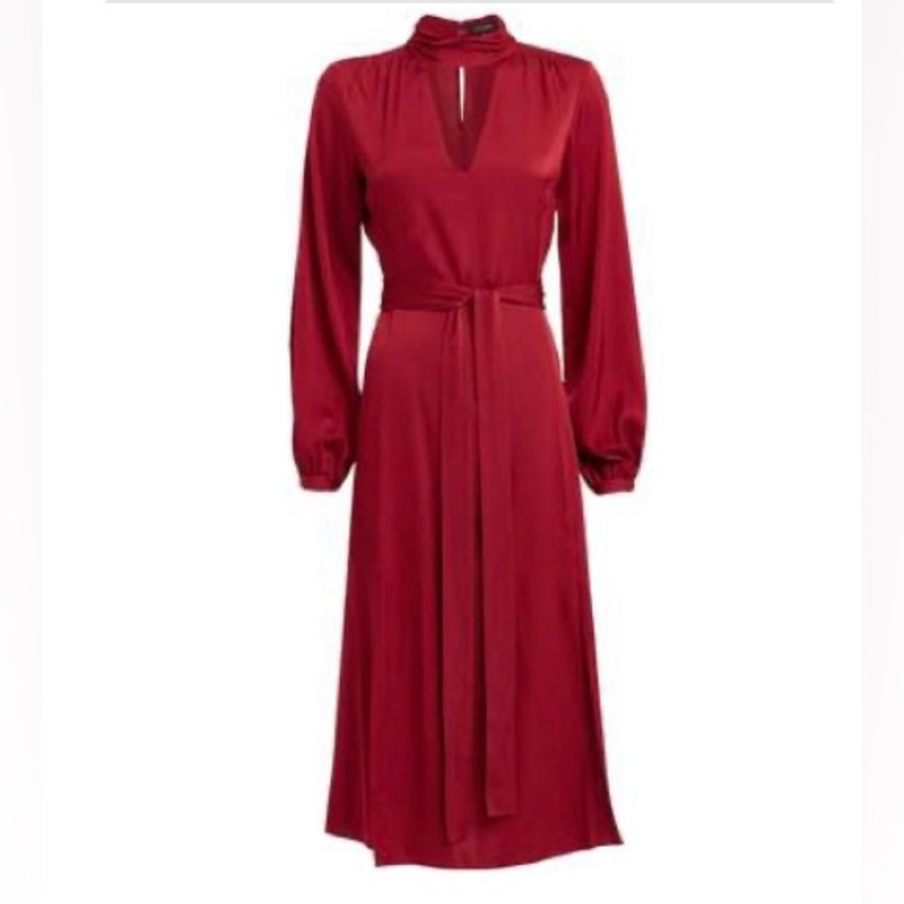 INTERMIX Red Victoria dress 💯% silk